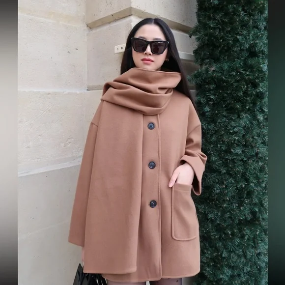 MADE IN ITALY BEAUTIFUL JACKET WRAP SHAWL - Picture 4 of 4